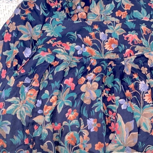 Vintage Herman Geist maxi skirt floral size 12 - Picture 8 of 9